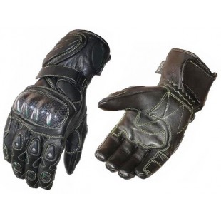 Men Leather Motorbike Gloves